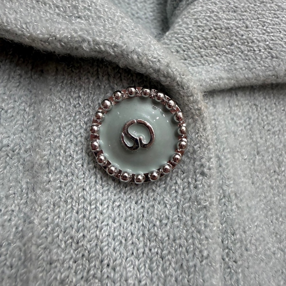 St John Collection‎ Vintage Powder Blue Santana Mini Dress Buttons Twee Luxury 2 - Picture 3 of 16